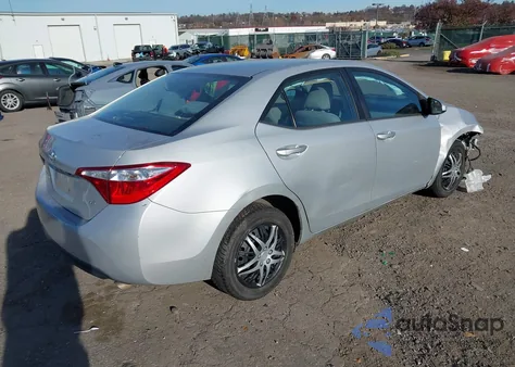 2015 Toyota Corolla Le z USA, uszkodzony, nr VIN 2T1BURHE9FC277990